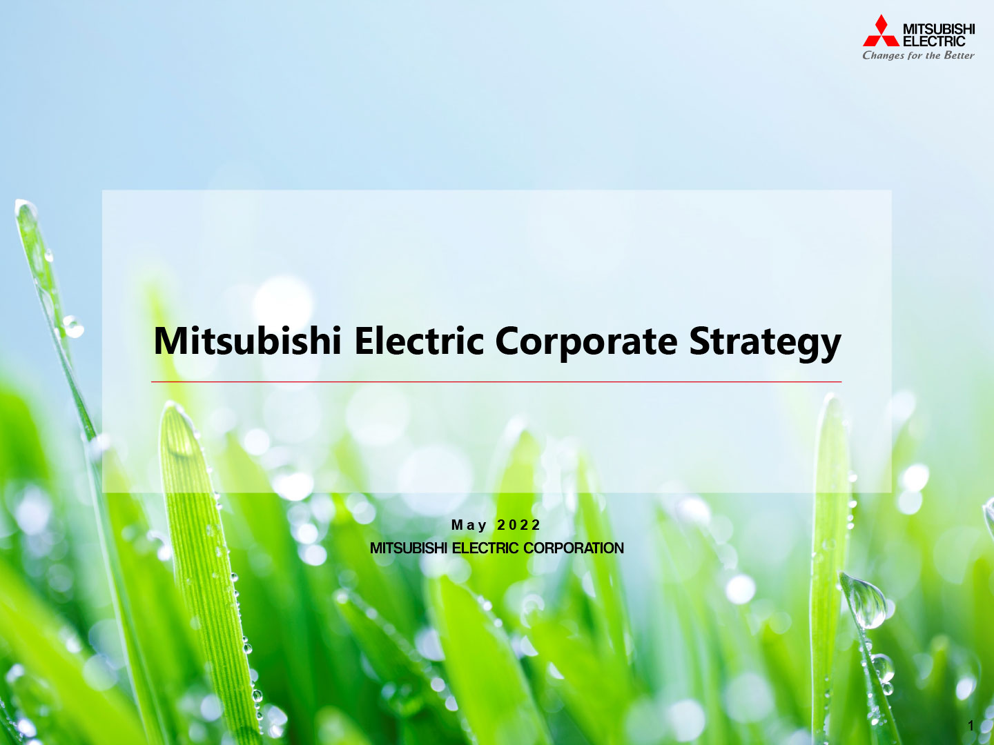 document:Mitsubishi Electric Corporate Strategy 2022